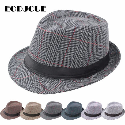 Fashion Fedora Jazz Hat Men Vintage Spring Summer Hat Panama Cap Bowler Hats Cap Outdoor Sun hat gorro