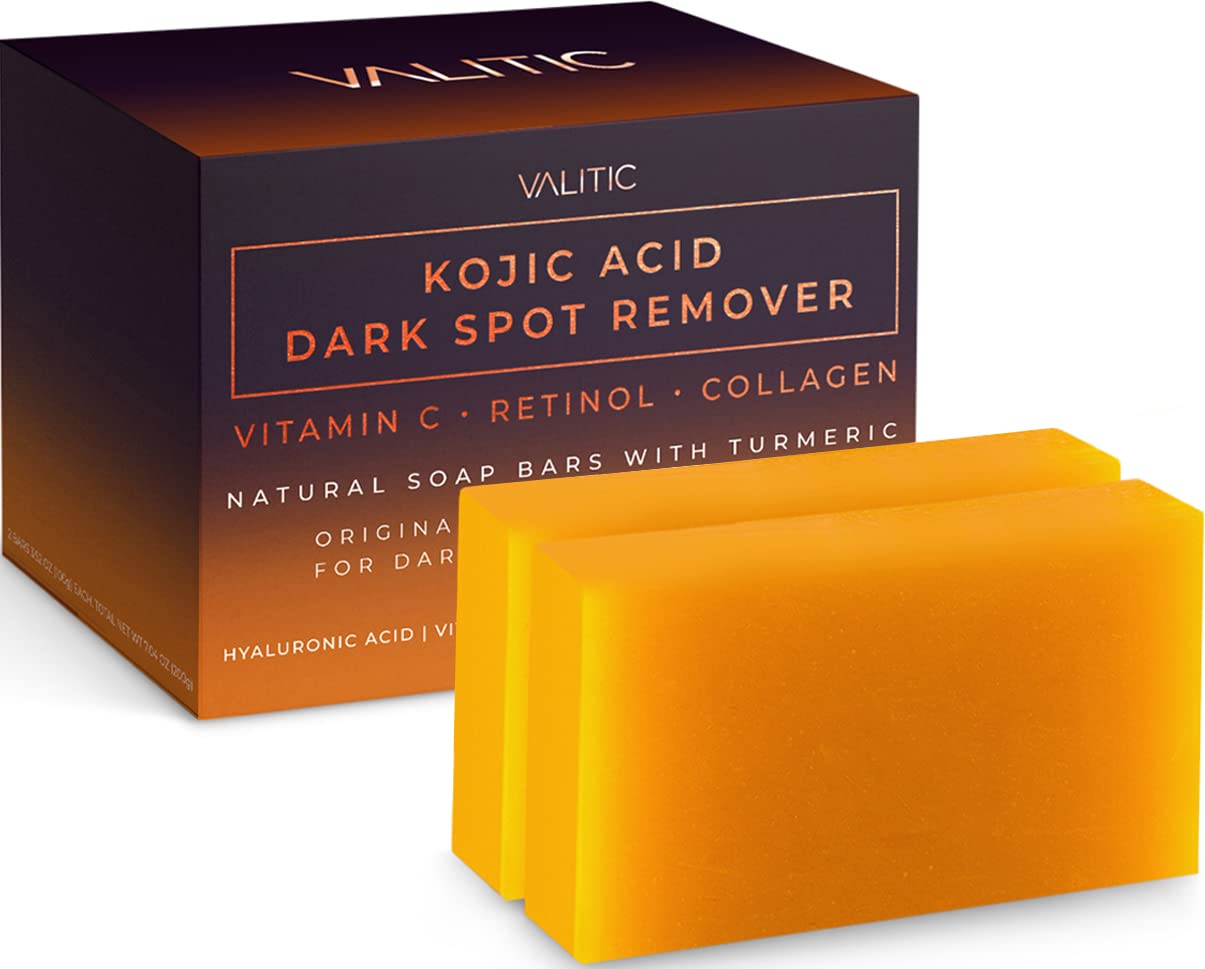 VALITIC Kojic Acid Dark Spot Remover Soap Bars (2 Pack)