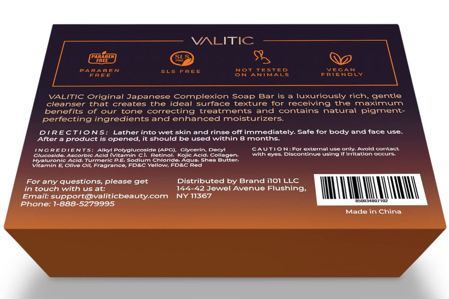 VALITIC Kojic Acid Dark Spot Remover Soap Bars (2 Pack)